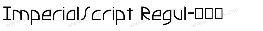 ImperialScript Regul字体转换